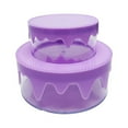 thumbnail image 2 of Cake Shape Storage Boxes  Set of 2  Double Layers  DIY  Transparent  Storage  Smooth Edge Hairpin Sundries Storage Cases  Household Stuffs, 2 of 8