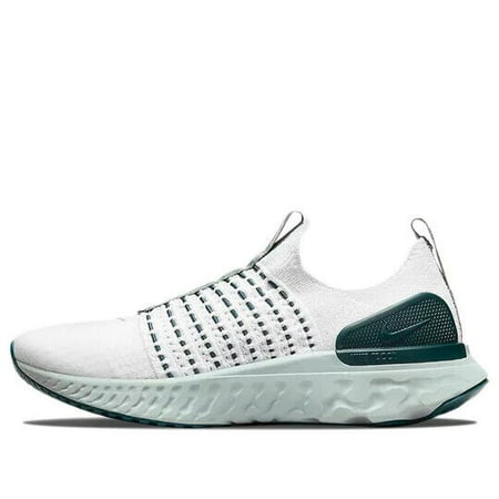 Nike React Phantom Run Flyknit 2 DO6698-001 Women's White/Green Shoes DC51 (11)