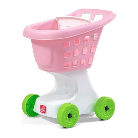 Step2 Little Helper's Pink Toddler Plastic Shopping Cart for Girls