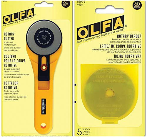 Stationery OLFA 136B Satety Rotary Cutter 60mm MA for sale online 