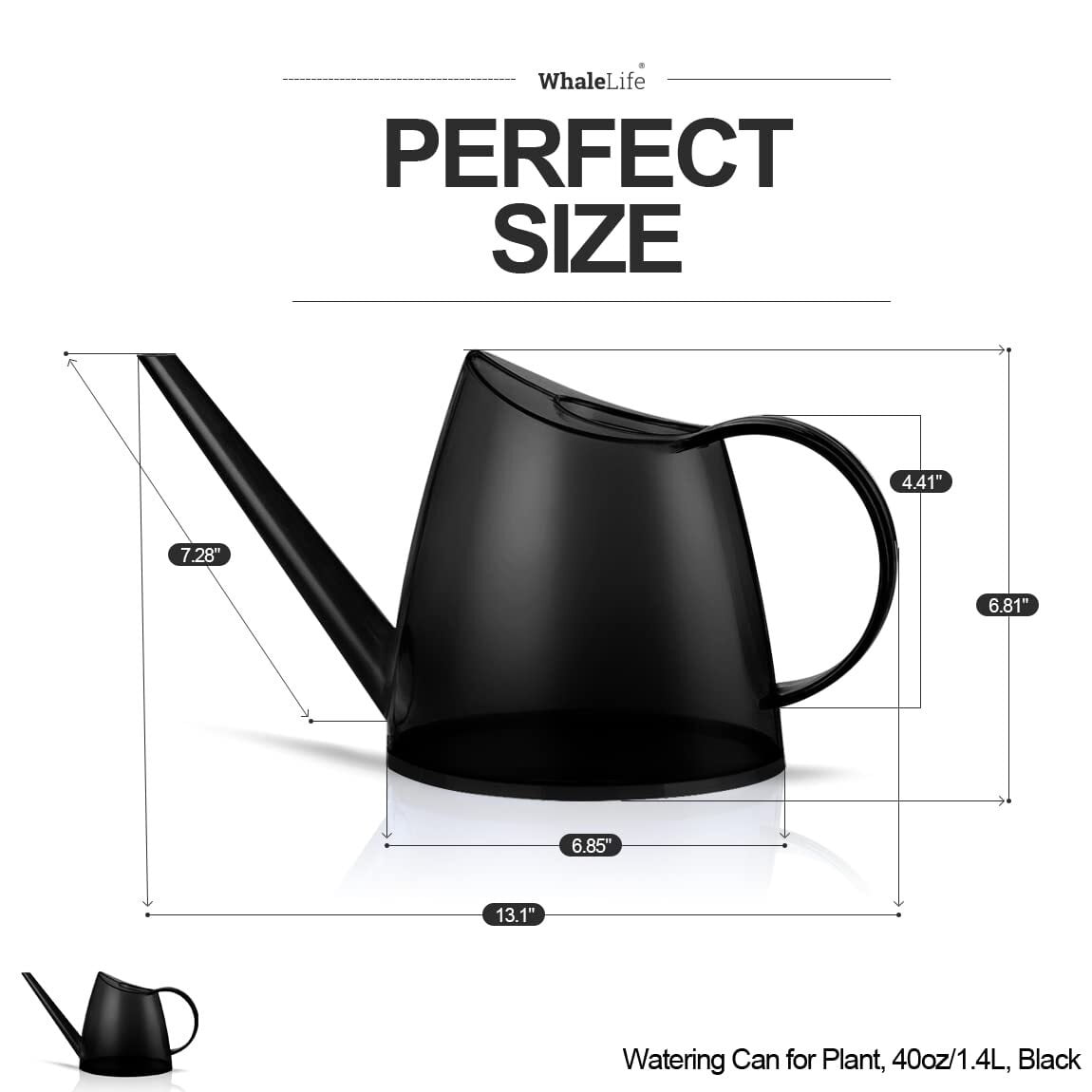Indoor Watering Can for House Bonsai Plants (1.4L, Green)