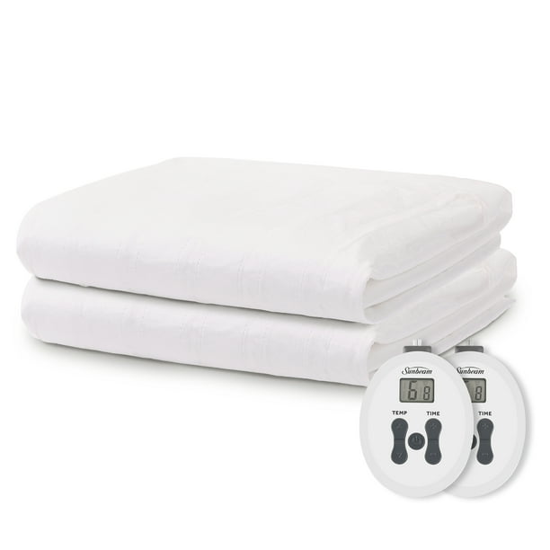 Sunbeam Comfort Electric Heated Mattress Pad Queen Size, 60" x 80", 12