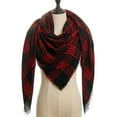 thumbnail image 1 of Foulard Chaude pour Femmes Châles Carrés Foulards Infini Rayures Carreaux Surface Rugueuse,12#, 1 of 4