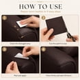thumbnail image 2 of 24" x 54" Self-Adhesive Leather Repair Patch Roll, Peel & Stick Vinyl Repair Tape for Sofa, Couch, Car Seats & Furniture (Dark Brown), 2 of 6