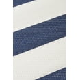 thumbnail image 4 of FH Home Outdoor Rug - Waterproof, Fade Resistant, Reversible - Premium Recycled Plastic - Striped - Large Patio, Deck, Sunroom, RV, Camping - Brittany Stripe - Blue & White - 9 x 12 ft Foldable, 4 of 9