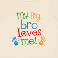 thumbnail image 4 of Inktastic My Big Bro Loves Me Little Brother Sister Boys or Girls Baby T-Shirt, 4 of 5