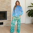 thumbnail image 4 of Garronmavis Womens Sweat Suits 2 Piece Set Jogging Suits for Women Lounge Hoodies and Sweat Pants Wide Leg with Pockets Blue Mermaid, Size L, 4 of 6