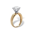 thumbnail image 4 of PalmBeach Jewelry Round Cubic Zirconia Solitaire Bridal Engagement Ring 3.50 TCW 10k Yellow or White Gold, 4 of 4