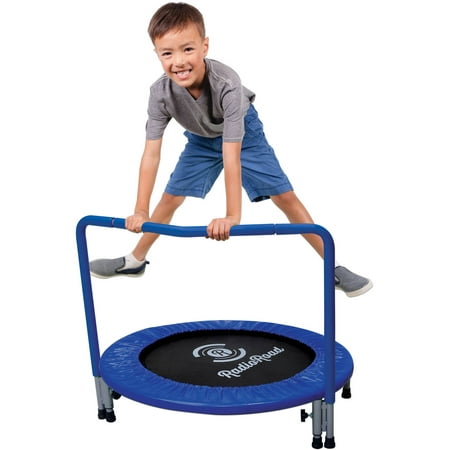 36-Inch Trampoline, with Hand Rail, Blue