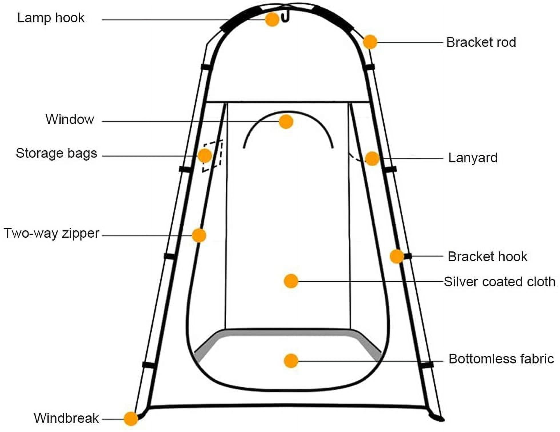 Runbaixing Portable Changing Privacy Tent with Storage Bag