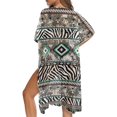 thumbnail image 5 of HELLHERO Zebra Camo Kimono Cover Up - Lightweight Breathable Beachwear for Summer Vacations, Poolside & Resort Trips | Women's Loose Fit Bathing Suit Cover, 5 of 6