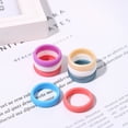 thumbnail image 6 of Avaner Silicone Wedding Ring for Women: 7 Pack 6mm Width Breathable Air Grooves Silicone Rubber Wedding Engagement Bands Valentine's Day Gift(Size 7,7Colors), 6 of 8