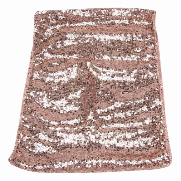 Rectangle Sequin Tablecloth Banquet Table Runner Wedding Reception Party Decor, 1 Gold