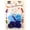 Blue & White, variant on Eden Children's Self Hinge Pastel Floral Hair Barrettes - 18 Pcs.