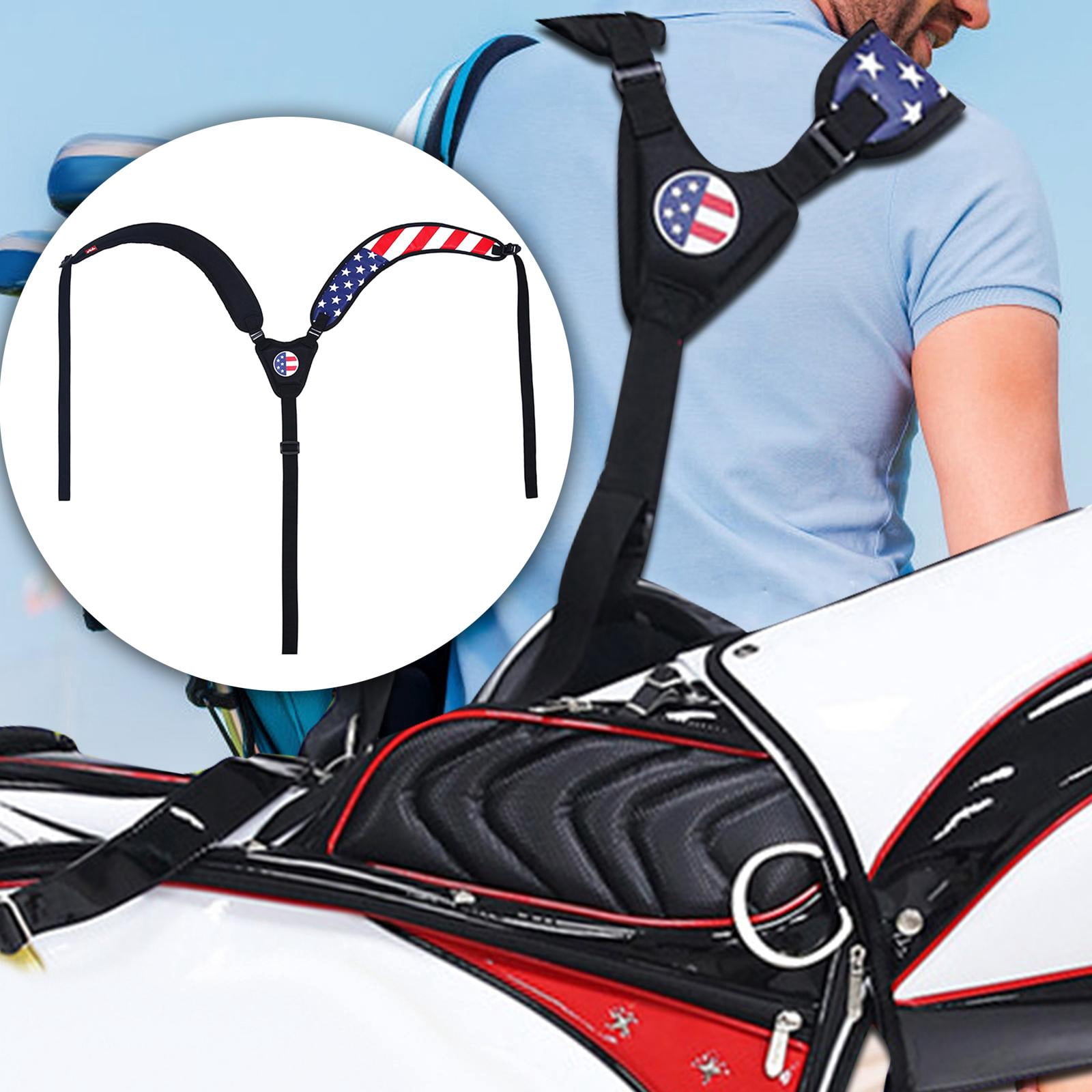 harayaa Golf Bag Shoulder Strap Comfortable Adjustable Golf Bag Carry Strap Shoulder Pad Y Shaped