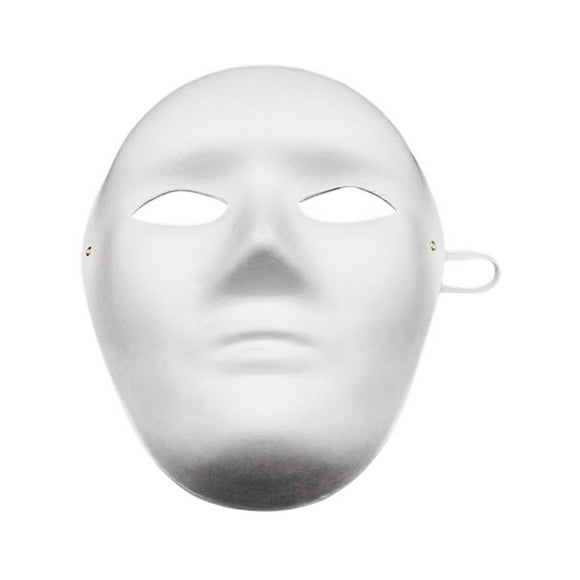 Masques de Mascarade en Papier Dessinés à la Main - Légers, Bande Élastique, Coloriage DIY pour Jeux de Rôle de Fête