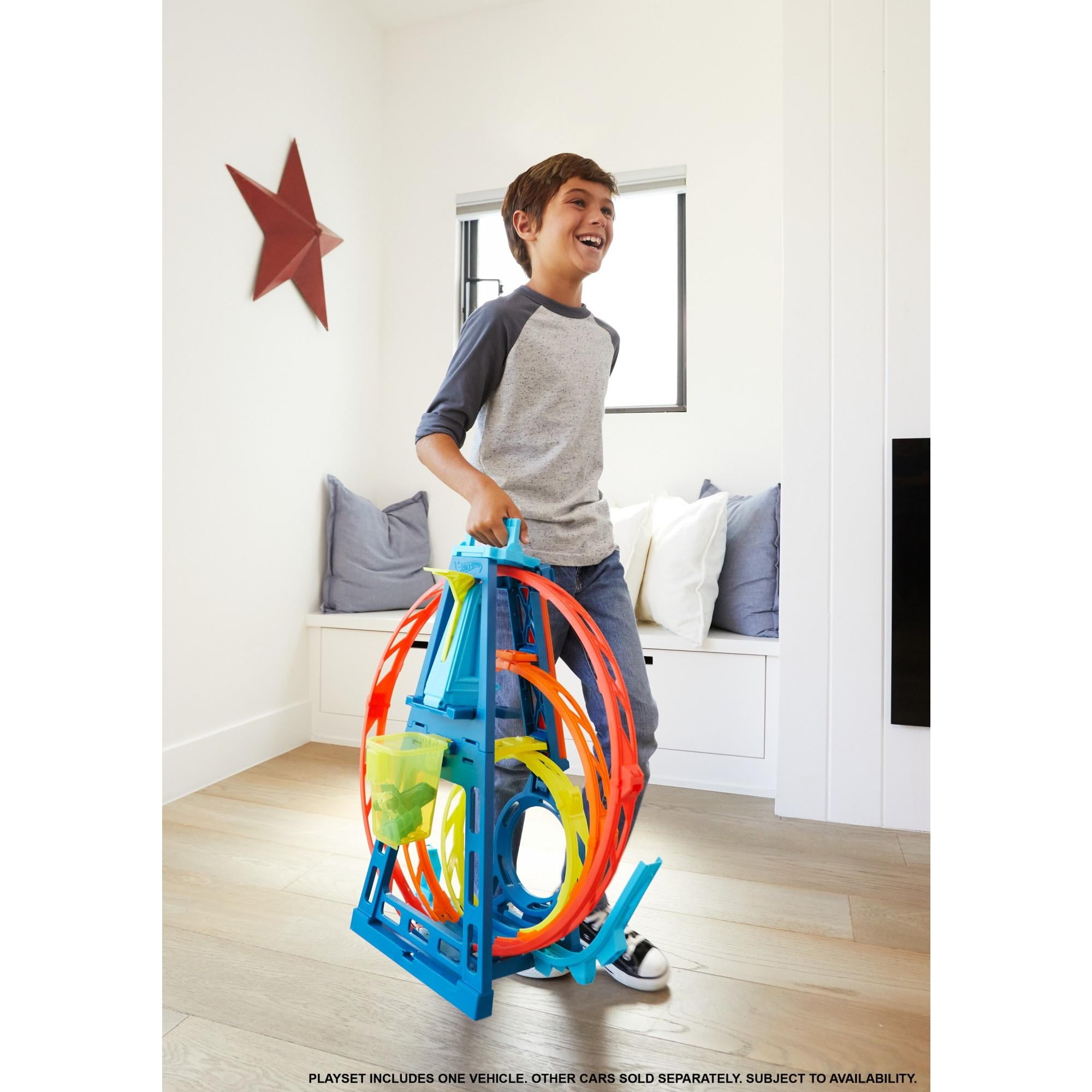 hot wheels triple loop track