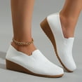 thumbnail image 2 of Sngxgn Women's Flats Shoes Ballet Flats Comfortable Flats Dressy(White,37), 2 of 7
