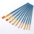 thumbnail image 1 of 10 Pcs Brosses Aquarelle pour Cheveux en Nylon Noires Multifonctions, 1 of 5