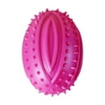thumbnail image 5 of YaoZQ Interactive Pet Toy, Pink Rugby Squeaker, Safe TPR Dental Chew Bone for Gum Massage and Training, 3.5 inch, 5 of 5