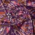 thumbnail image 7 of Ambesonne Floral Valance & Curtain, Garden Flora and Paisley, 55"x24", Purple and Dark Coral, 7 of 7