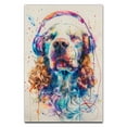 thumbnail image 3 of Hudo Clumber Spaniel Dog Canvas Wall Art Music Decor, Dog Pictures Poster Animal Painting Dog Listening Music Poster for Music Room Decor Living Home Decoration, 3 of 5