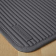 thumbnail image 3 of duomi-Ribbed Soft Silicone Pot Holder Set, Charcoal Grey 7"x9", 3 of 4