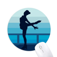 thumbnail image 1 of Female Skating Winter Sport Illustration Mouse Pad Comfortable Game Office Mat, 1 of 2