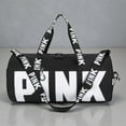 thumbnail image 2 of Designer Women PINK Travel/Gym Duffle Bag (Black), 2 of 6