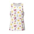 thumbnail image 4 of Fotbe Watermelon And Lemon Pattern Men's Quick Dry Workout Tank Top Gym Muscle Tee Fitness Bodybuilding Sleeveless T Shirt Breathable Workout Shirt-3X-Large, 4 of 9