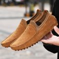 thumbnail image 2 of Big Size Men's Casual Loafers Slip On Leather Shoes Lightweight Driving Shoes Moccasins Classic Penny Loafer Flats Boat Shoes, 2 of 9