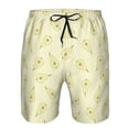 thumbnail image 3 of Balery Green Pears Traje de Baño Estilo Hawaiano para Hombre, Shorts de Secado Rápido con Bolsillos-Small, 3 of 6