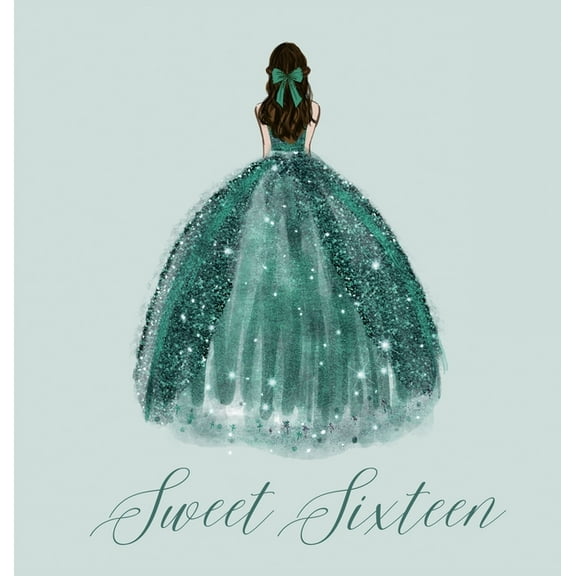 Sweet sixteen guest book, party Guest book, birthday party guest book to sign, (Hardcover)