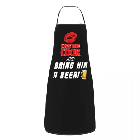 

The Cook And Bring Him A Beer Funny Aprons Men Women Adult Unisex Kitchen Chef Bib Tablier Cuisine Cooking Baking Gardening