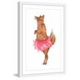 thumbnail image 2 of Marmont Hill "Ballerina Fox" by Thimble Sparrow Framed Painting Print, 2 of 5
