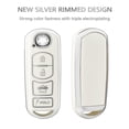 thumbnail image 3 of TPU Key Fob Cover for Mazda - Full Protection,Smart Keyless Car Key, White Sliver, 3 of 6