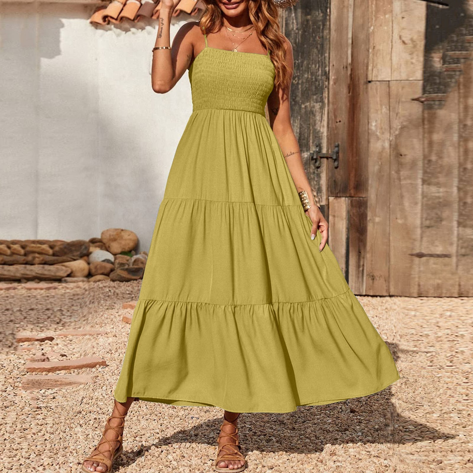 boho sleeveless maxi dress ZESICA Women's Summer Floral Sleeveless Maxi Dress 2026 Boho Mesh Beac   zesica