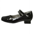 thumbnail image 3 of Josmo Girls Flower Mary Jane Dress Shoes. (Little Kids Big Kids)., Black Patent, 11, 3 of 8