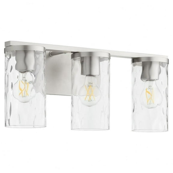 3 Light Bath Vanity in Contemporary Style-8.75 inches Tall and 20 inches Wide-Satin Nickel Finish Bailey Street Home 183-Bel-5055141
