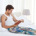thumbnail image 7 of Mens Pajama Pants, Dolphin Rainbow Horse Soft Sleep & Lounge Pants for Men, Cuteness Casual PJ Bottoms Pants with Pockets, 7 of 7