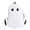 White, variant on Halloween Gifts Ghost Backpack Cute Stylish Large Capacity Funny School Bag Travel Versatile Daypack Black