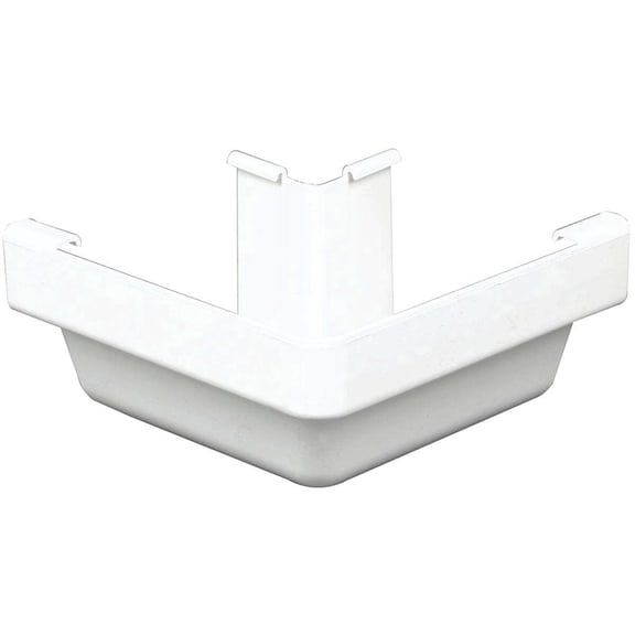 Amerimax 5 In. K-Style Vinyl Gutter Outside Miter - Easy Installation - White