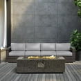 thumbnail image 4 of Paramount Rocco Rectangular Fire Pit Table, 4 of 9
