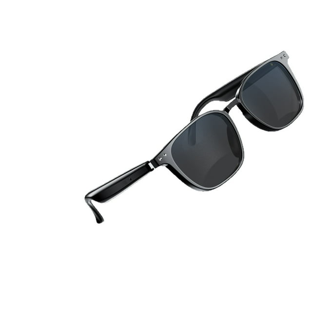 Gafas de traducción inteligentes con cámara Bluetooth AI, color negro