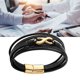 thumbnail image 1 of Pulsera de PU de múltiples hebras evita que se caigan las pulseras de PU para uso de viaje ANGGREK  Otros, 1 of 8