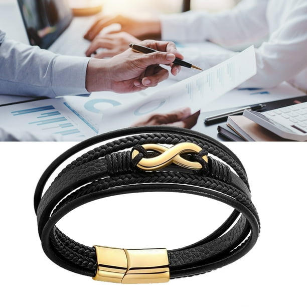 Pulsera de PU de múltiples hebras evita que se caigan las pulseras de PU para uso de viaje ANGGREK Otros