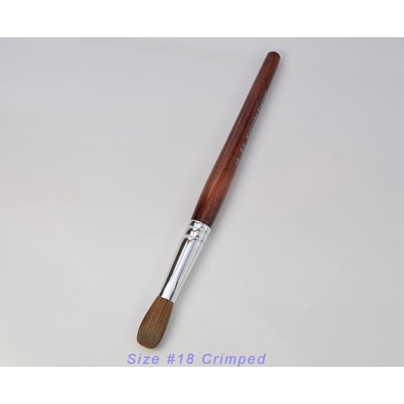 EX Kolinsky Acrylic Nail Brush for Acrylic Powder Manicure Pedicure (Size 18 (Pack of 1))