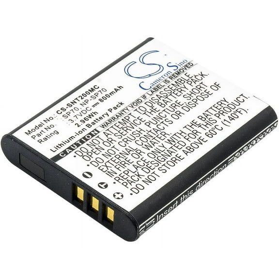 Replacement Battery For Sony 3.7v 800mAh / 2.96Wh Camera Battery