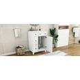 thumbnail image 3 of MAYEERTY 24" Bathroom Vanity Cabinet - Ceramic Sink, 2 Drawers for Storage, Functional for Bathrooms, 3 of 19