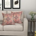 thumbnail image 6 of Rust Red Ethnic Boho Pillow Covers 18X18 Inch Bohemian Carpet Vintage Couch Pillow Cases Southwestern Throw Pillows Set of 2 Farmhouse Home Decor for Room Bedroom Outdoor Porch Patio Cushion, 6 of 6